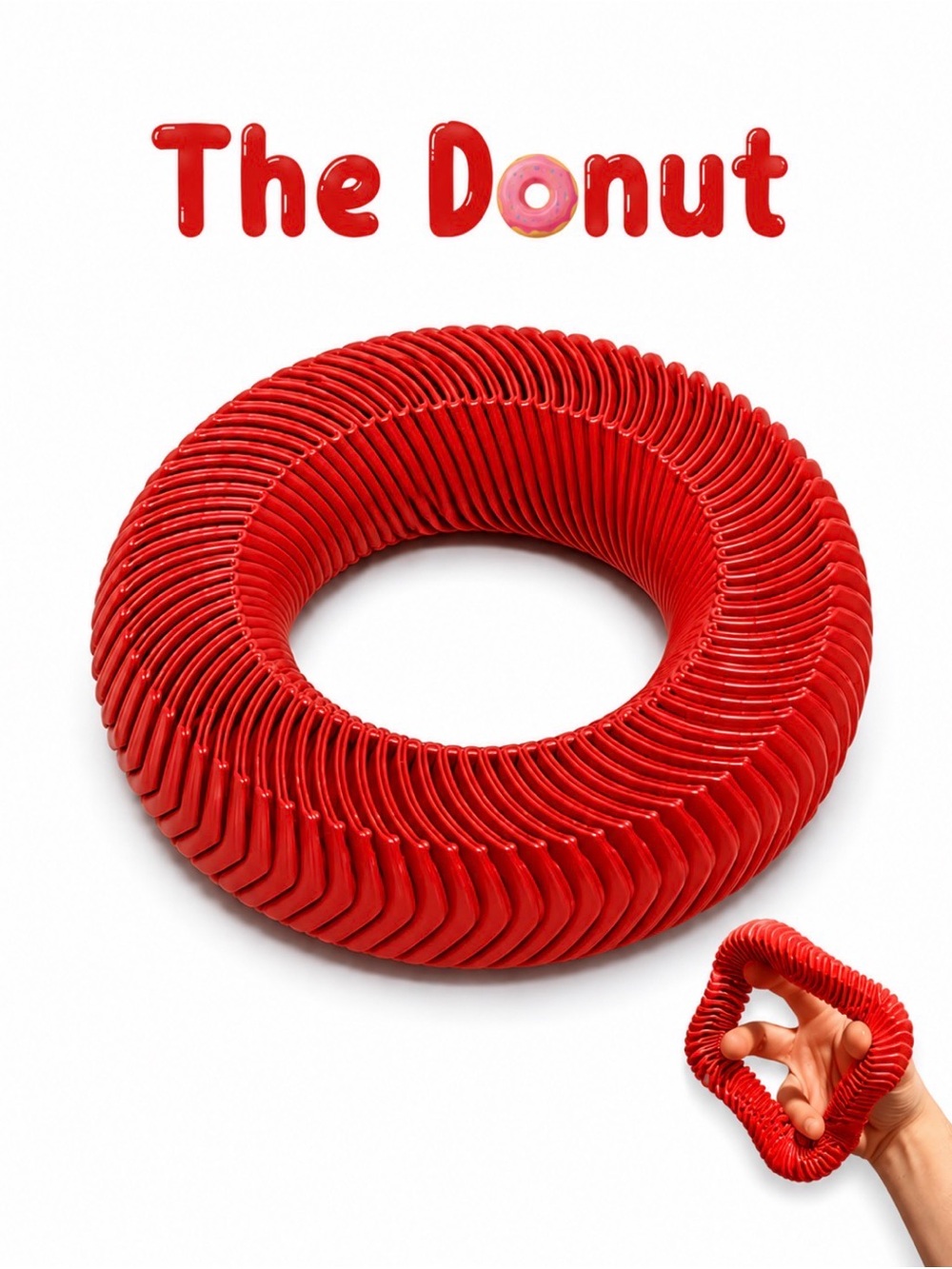 Red Stretch Fidget Ring Toy -